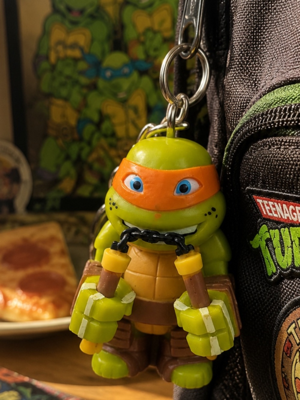 Teenage Mutant Ninja Turtle Keychain 2014 Viacom